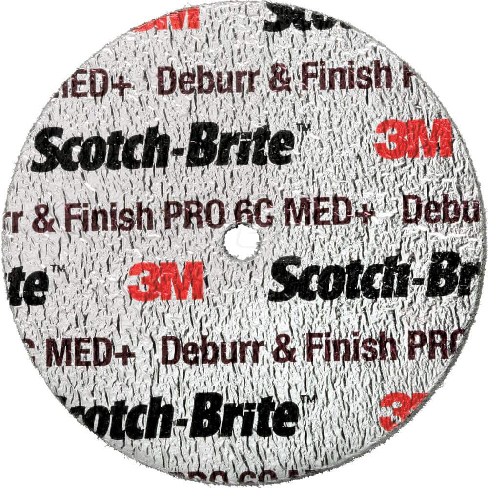 Deburring Wheel: 3″ Dia, 3/4″ Face Width, 1/4″ Hole, Density 8, Ceramic Hard Grade, Unitized Wheel