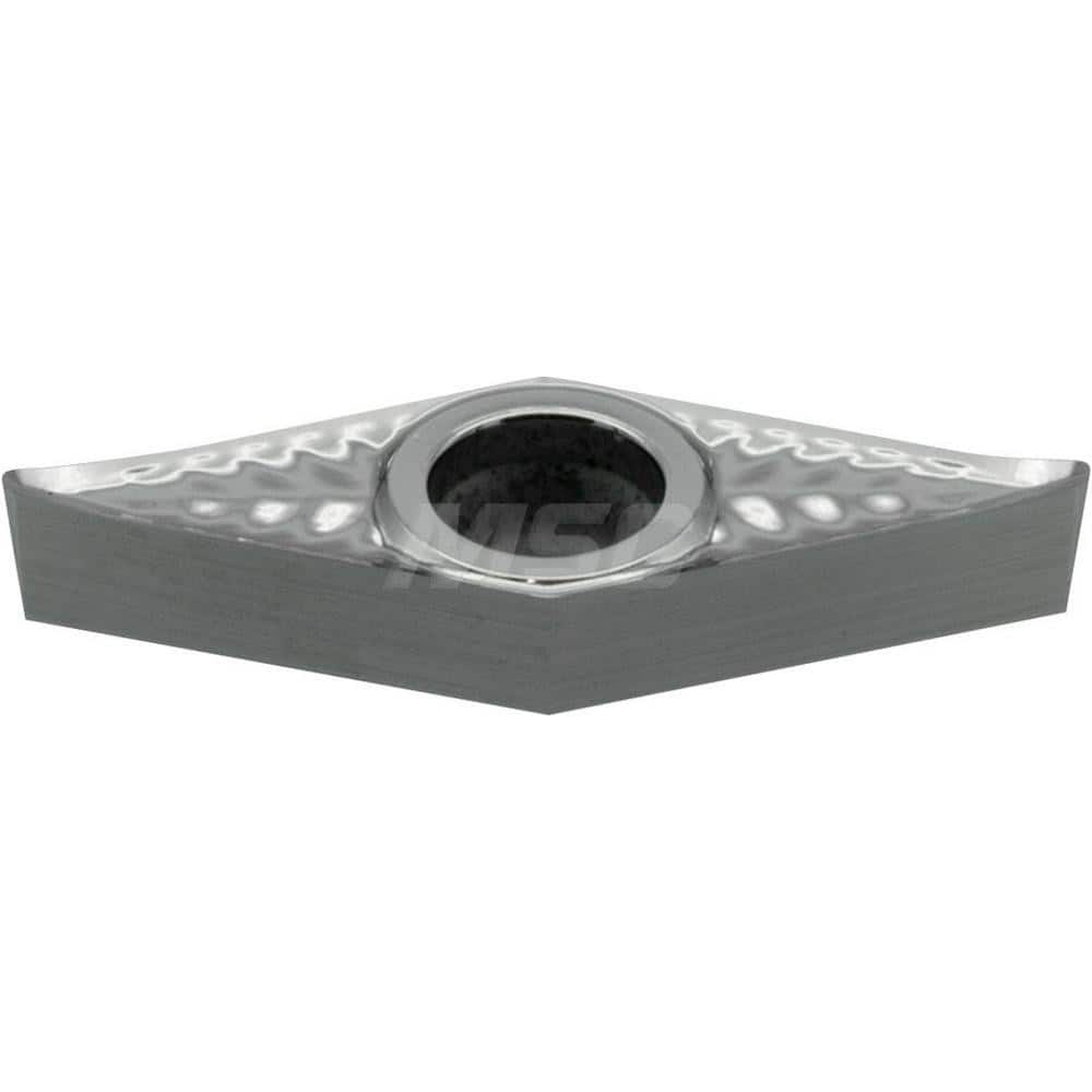 Turning Insert: VCGT220530NAG H1, Solid Carbide Uncoated Finish, Neutral, 0.8701″ Long, 1/2″ Inscribed Circle, 0.1181″ Corner Radius, 35.0 ° N/A Diamond, Series H1