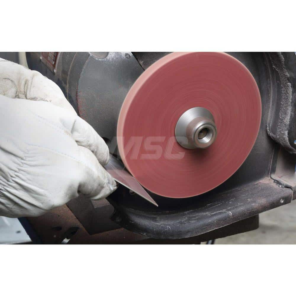 Deburring Wheel: 3″ Dia, 1/2″ Face Width, Aluminum Oxide Unitized Wheel