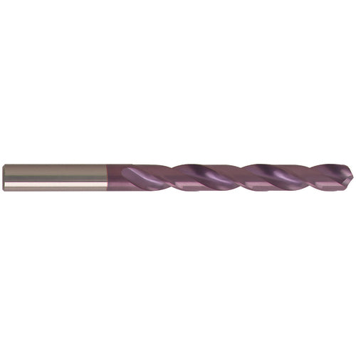 #42 Dia. × 2.37 mm Shank × 30 mm Flute Length × 57 mm OAL, Jobber, 118°, nano-FIREX, 2 Flute, External Coolant, Round Solid Carbide Drill