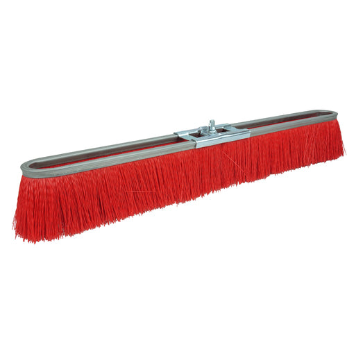 18″ Vortec Pro Medium Sweep Strip Broom, Red Polypropylene Fill - Benchmark Tooling