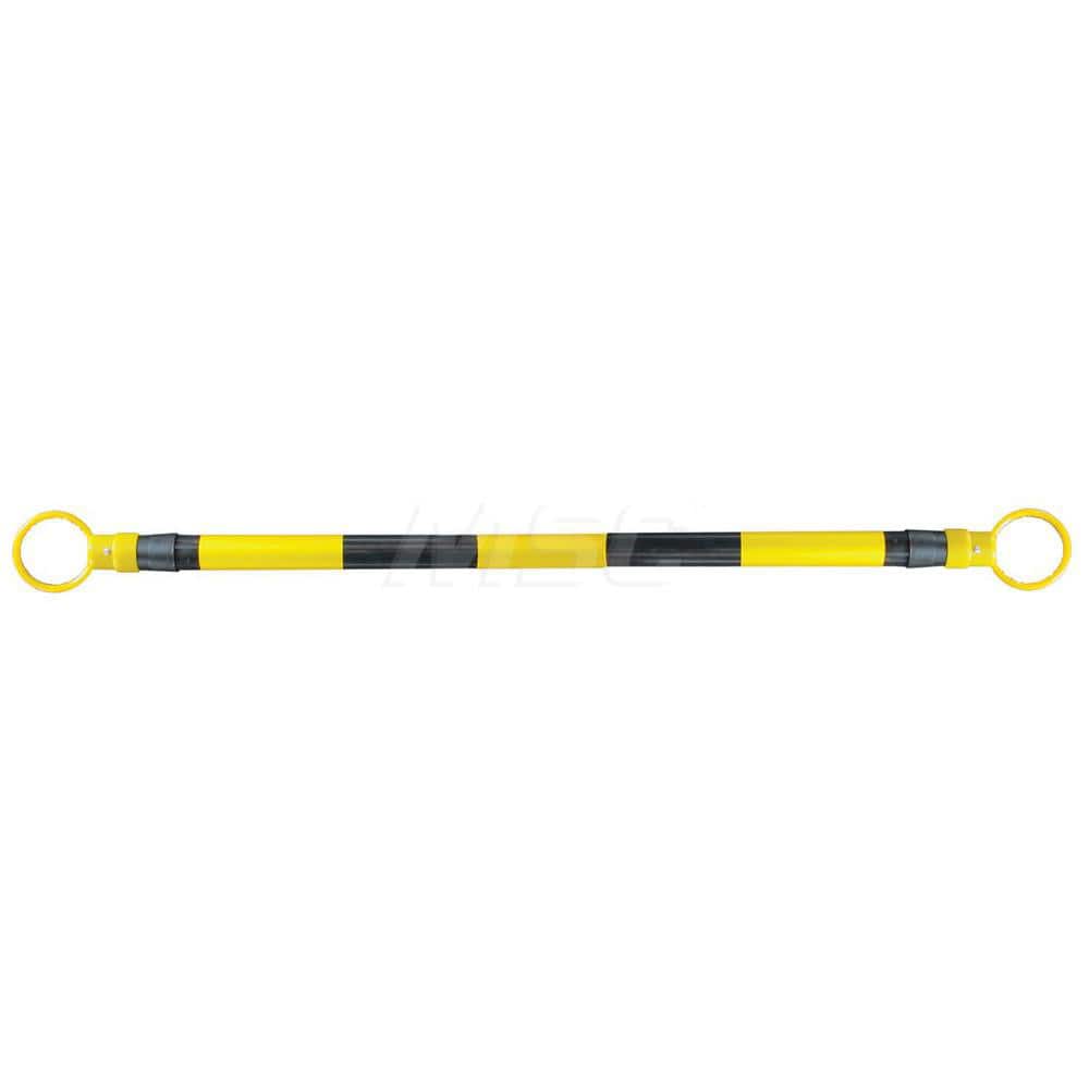 Traffic Cone & Barricade Accessories; Type: Telescoping Cone Bar; Color: Yellow Reflective Stripes On Black Cone Bar; Weight (Lb.): 2.0000; For Use With: Traffic Cones; Length (Feet): 4 to 7