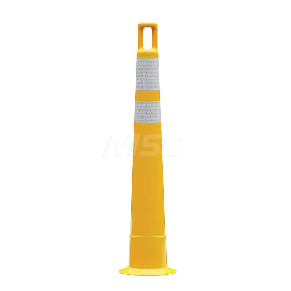 Traffic Barrels, Delineators & Posts; Type: Handle Top Stacker Cone; Material: Polyethylene; Reflective: Yes; Base Needed: Yes; Width (Inch): 11; Additional Information: Series: 510; Sub Brand: Watchtower ™; Stripe Color: White; Rubber Base Sold Separate