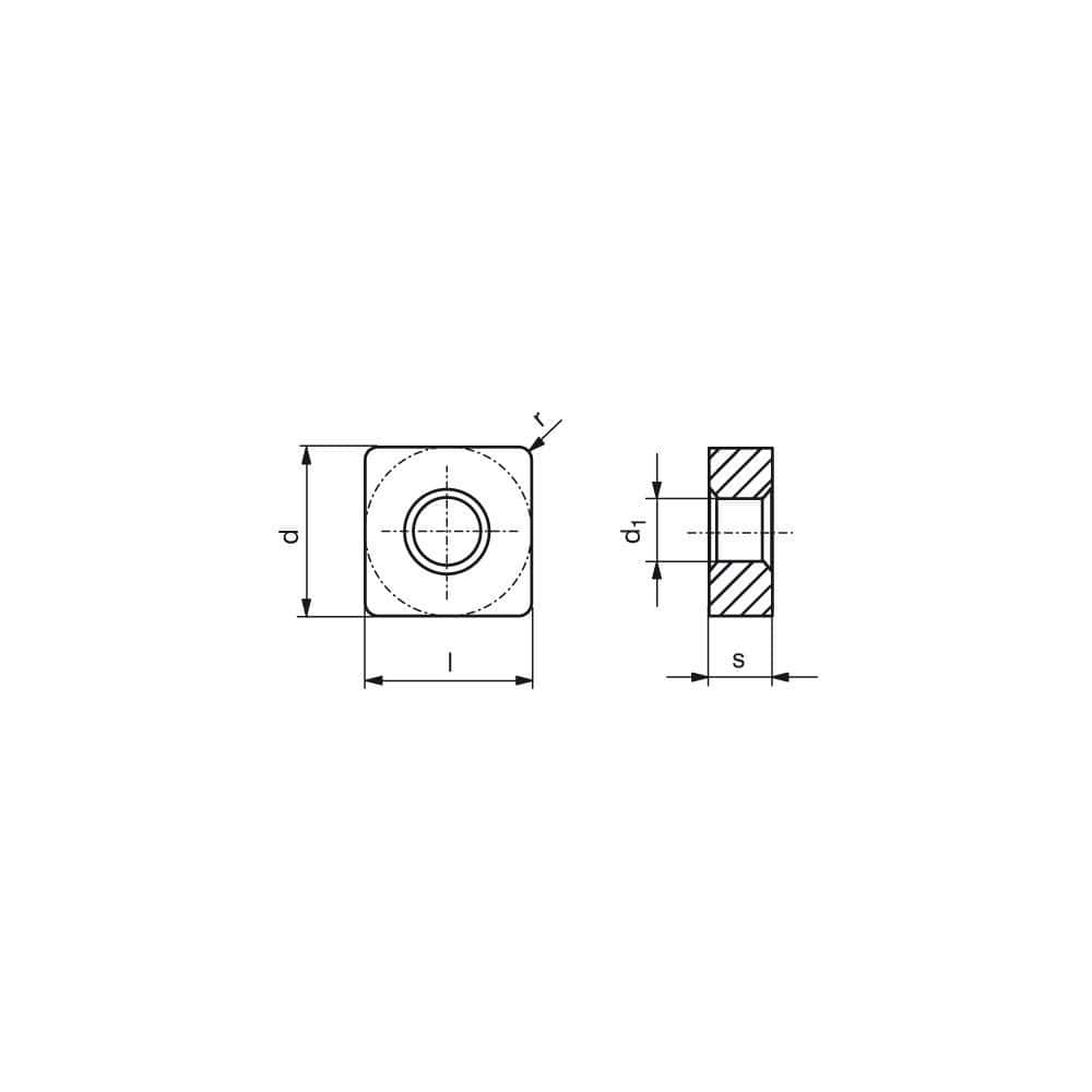Turning Insert: SNMM856EN-R58 CTCP115, Solid Carbide TiCN & Al2O3 Finish, Neutral, 1″ Inscribed Circle, 0.0945″ Corner Radius, 90.0 ° N/A Square, Series SNMM