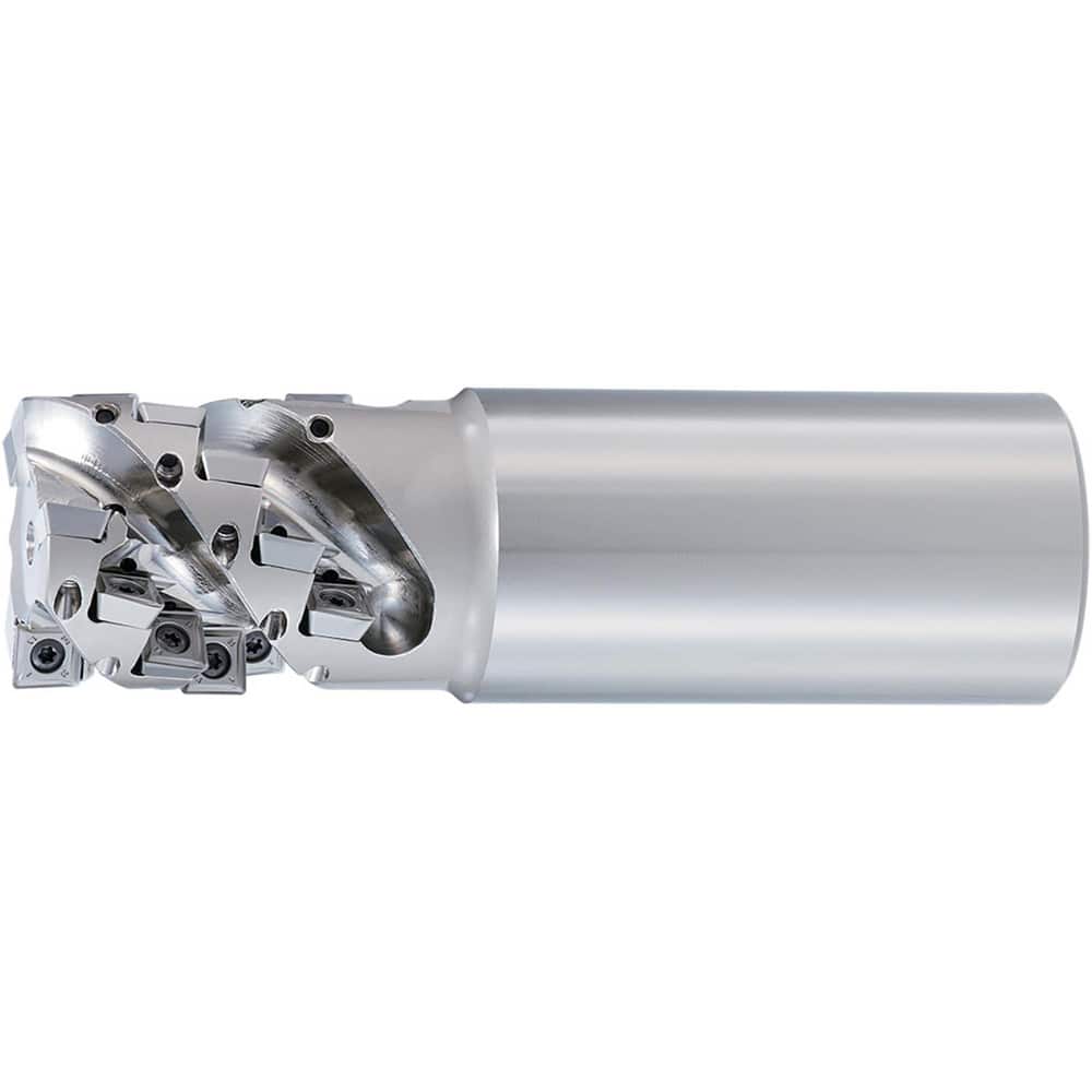 Indexable Square-Shoulder End Mill: PSFL09R150SA125-3-43, 1.5000'' Cut Dia, 1.6930'' Max Depth of Cut, 1.2500'' Shank Dia, Straight Shank Uses 18, Normal Pressure,
