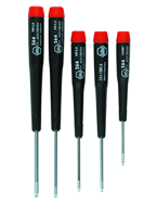 5 Piece - Ergo Handle Screwdriver Set - Includes: TX-10; TX-15; TX-20; TX-25; TX-30; 8" Long - Benchmark Tooling