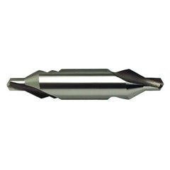 #1 × 38 mm OAL 60 Degree HSS Center Drill Form A Bright - Benchmark Tooling