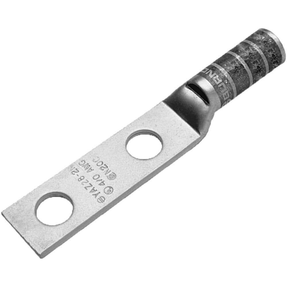 Burndy - Ring Terminals; Terminal Type: Rectangle ; Insulation Type: NonInsulated ; Connection Type: Compression ; Compatible Wire Size (kcmil): 350 (Flex) ; Stud Size (Inch): 3/8 ; Color: Blue