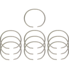 Key Systems - Key Control; Type: Key Ring ; Number of Keys: 0 ; Color: Silver ; Height (Inch): 5/32 ; Width (Inch): 3 ; Depth (Inch): 5/32 - Exact Industrial Supply