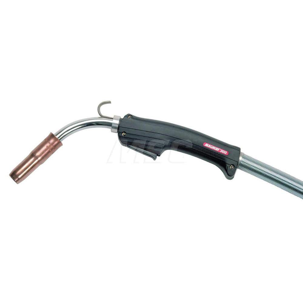 MIG Welding Guns; For Use With: Magnum ™; Length (Feet): 10 ft. (3.05m); Handle Shape: Curved; Neck Type: Fixed; Trigger Type: Standard; For Gas Type: CO2; For Wire Type: Flux Core; Solid