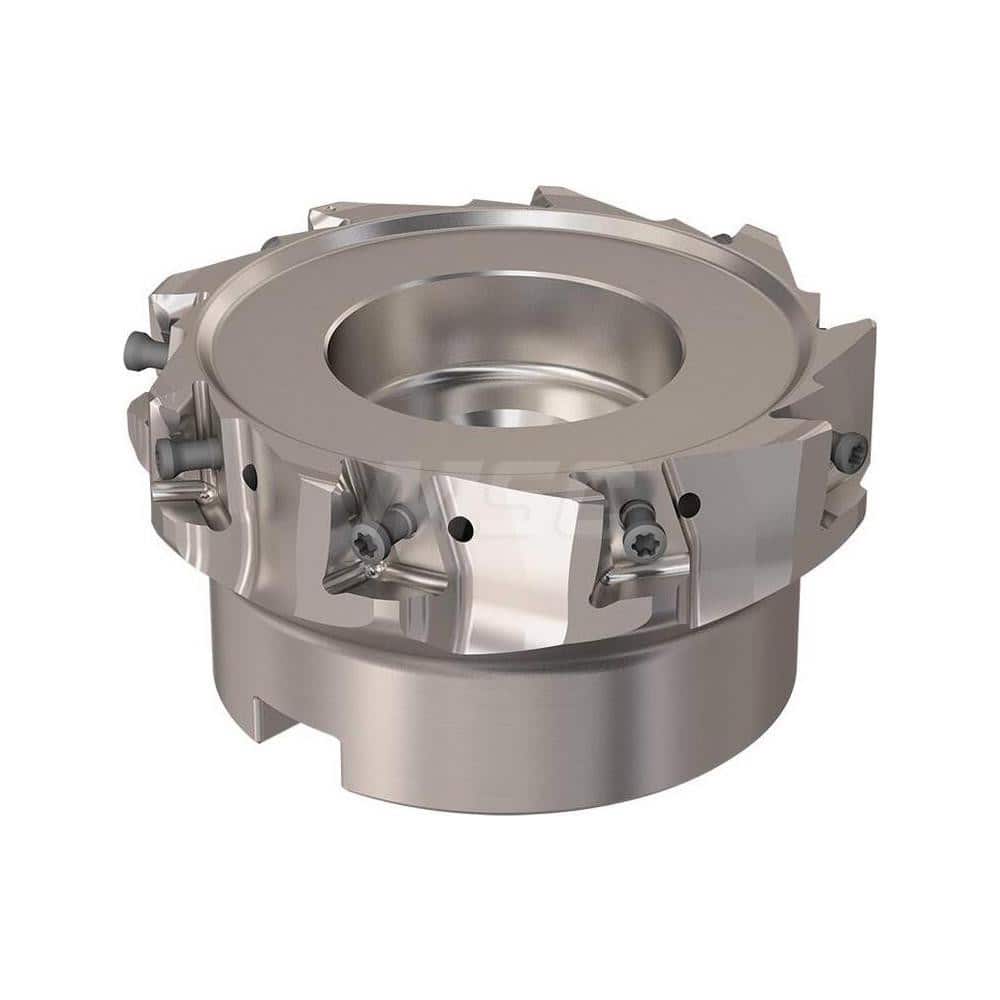 Indexable Square-Shoulder Face Mill: R220.94-0080-12-10A, 27.0000″ Arbor Hole Dia, Uses 10, LOEX1207 Inserts, Through Coolant, Series R220.94