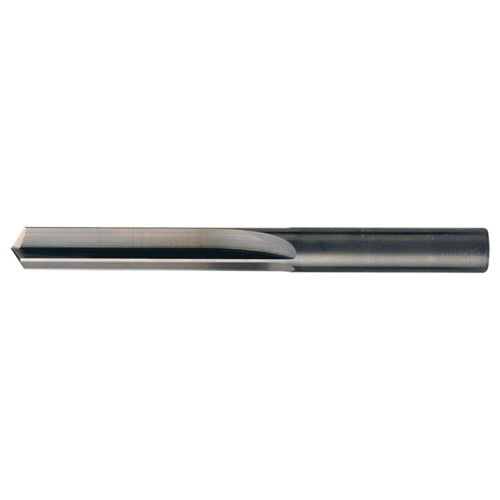 19/64″ Dia. × 0.297″ Shank × 1-9/16″ Flute Length × 2-3/4″ OAL, 140°, Bright, 2xD Flute, Round Solid Carbide Drill - Exact Industrial Supply