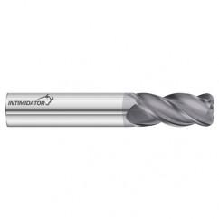 16mm Dia. x 100mm Overall Length 4-Flute 3mm C/R Solid Carbide SE End Mill-Round Shank-Center Cut-FC18 - Benchmark Tooling
