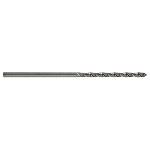 1.25 mm Dia. × 1.25 mm Shank × 16 mm Flute Length × 38 mm OAL, 5xD, 118°, Uncoated, 2 Flute, External, Round Solid Carbide Drill