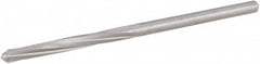 Hertel - #34 High Speed Steel 4 Flute Chucking Reamer - Spiral Flute, 0.111" Straight Shank, 7/8" Flute Length, 2-5/8" OAL - Benchmark Tooling