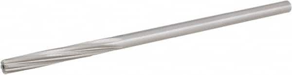 Hertel - 7/32" Cobalt 6 Flute Chucking Reamer - Spiral Flute, 0.2792" Straight Shank, 1-1/2" Flute Length, 6" OAL - Benchmark Tooling