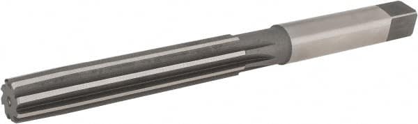 Hertel - 21/32" Diam, Straight Shank, 3.69" Flute, Hand Reamer - Benchmark Tooling