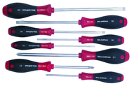 8 Piece - SoftFinish® Cushion Grip Screwdriver Set - #30298 - Includes: Slotted 3.0 - 8.0mm Phillips #1 - 3 - Benchmark Tooling