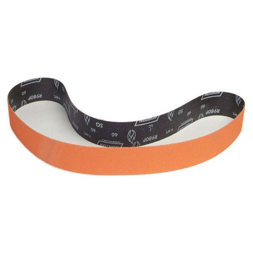 1″ × 42″ SG Blaze R980P Narrow Belt 50 Grit Ceramic Alumina - Benchmark Tooling