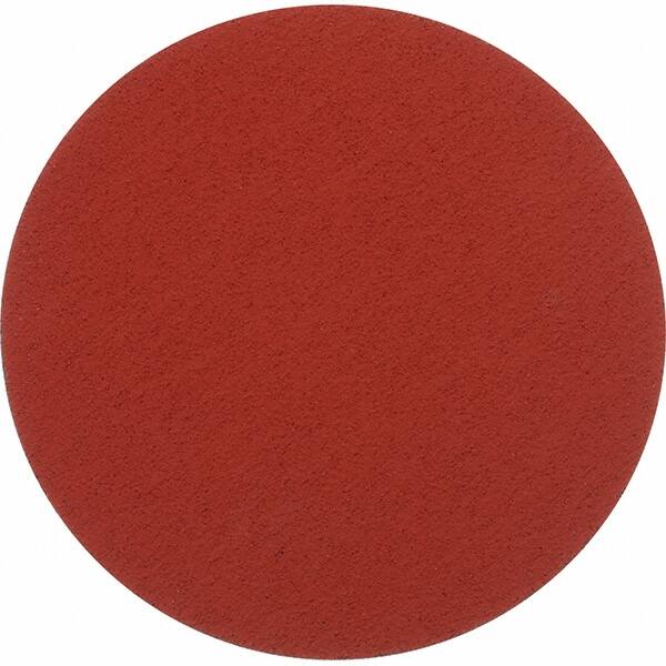 Norton - 12" Diam, 36 Grit Ceramic Adhesive PSA Disc - Very Coarse, Orange, Y Weighted Cloth Backing - Benchmark Tooling