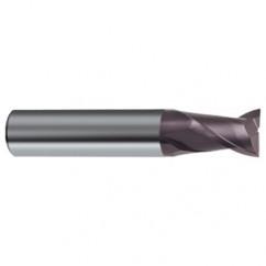 3/4 Dia. x 3 Overall Length 2-Flute Square End Solid Carbide SE End Mill-Round Shank-Center Cut-Firex - Benchmark Tooling