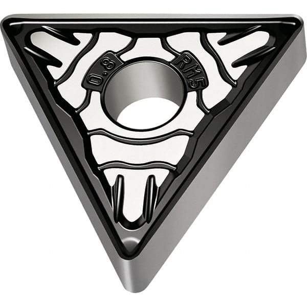 Walter - TNMG432 RM5 Grade WSM30S Carbide Turning Insert - TiALN/Al2O3 Finish, 60° Triangle, 1/2" Inscr Circle, 3/16" Thick, 0.031" Corner Radius - Benchmark Tooling