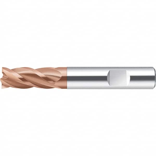 Walter-Prototyp - 8mm, 25mm LOC, 8mm Shank Diam, 63mm OAL, 4 Flute, Solid Carbide Square End Mill - AlCrN Finish, Spiral Flute, 35° Helix, Right Hand Cut, Right Hand Flute, Series MC232 - Benchmark Tooling
