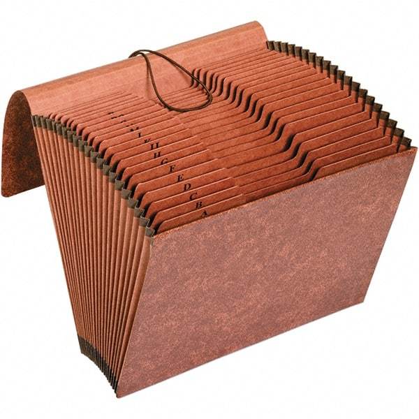 Pendaflex - 12 x 10", Letter Size, Brown, Expandable File Folders with Elastic Cord Closure - 1/3 Tab Cut Location - Benchmark Tooling