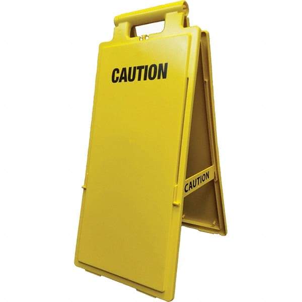 PRO-SAFE - Cone & A Frame Floor Signs Shape: A-Frame Type: Restroom, Janitorial & Housekeeping - Benchmark Tooling