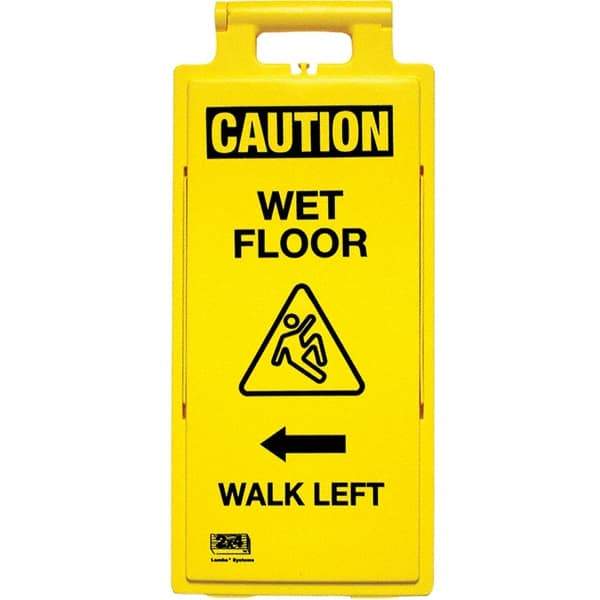 PRO-SAFE - Cone & A Frame Floor Signs Shape: A-Frame Type: Restroom, Janitorial & Housekeeping - Benchmark Tooling