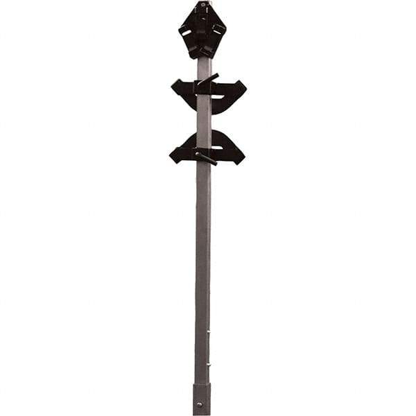 PRO-SAFE - 3-3/4' High, Traffic Sign Mounting Hardware - Aluminum, Compatible with 93" High x 48" Wide Signs, Silver - Benchmark Tooling