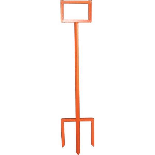 PRO-SAFE - 4-5/8' High, Traffic Sign Mounting Hardware - Aluminum, Compatible with 79-1/2" High x 48" Wide Signs, Silver - Benchmark Tooling