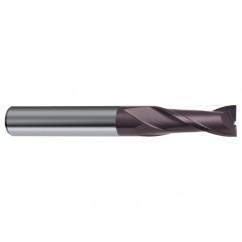 5/8 Dia. x 5 Overall Length 2-Flute Square End Solid Carbide SE End Mill-Round Shank-Center Cut-Firex - Benchmark Tooling