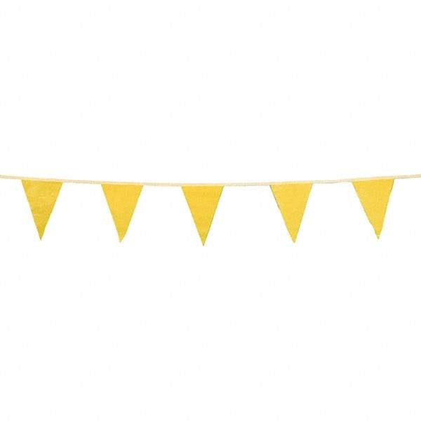 PRO-SAFE - Pennants Color: Yellow Overall Length (Feet): 100.00 - Benchmark Tooling