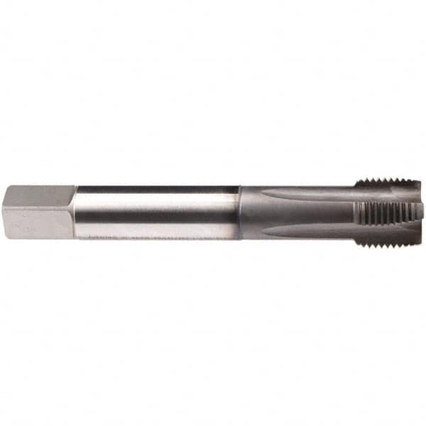 Emuge - 1/2-13 UNC 4 Flute BT Plug Spiral Flute Tap - High Speed Steel, GLT-1 Finish, 4.331" OAL, Right Hand Flute, Right Hand Thread, Series Rekord B-Z - Benchmark Tooling