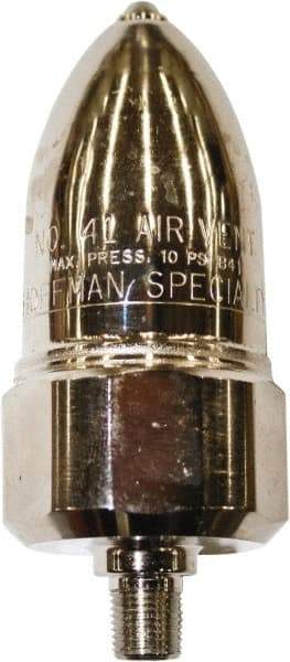 Hoffman Speciality - 1/8" Pipe Convector Steam Vent Air Vent - 6 Max psi, MNPT End Connection - Benchmark Tooling