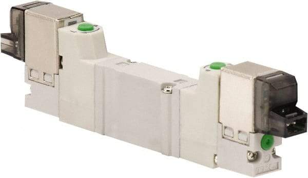 ARO/Ingersoll-Rand - Solenoid Actuator, Solenoid Return, 2 Position, Body Ported Solenoid Air Valve - 24 VDC Input, 0.2 CV, 4 Way, 100 psi, 122° Max Temp, 44° Min Temp - Benchmark Tooling