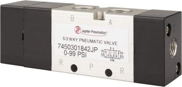PRO-SOURCE - Specialty Air Valves Valve Type: 5-Way, 3 Position Exhaust Center Actuator Type: Pneumatic Double Acting - Benchmark Tooling