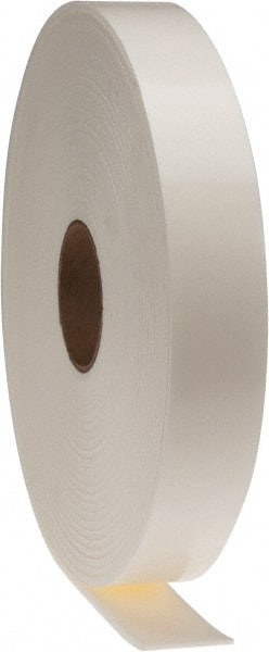 Made in USA - 50' x 2" x 3/16" White Polyethylene Foam Roll - Benchmark Tooling