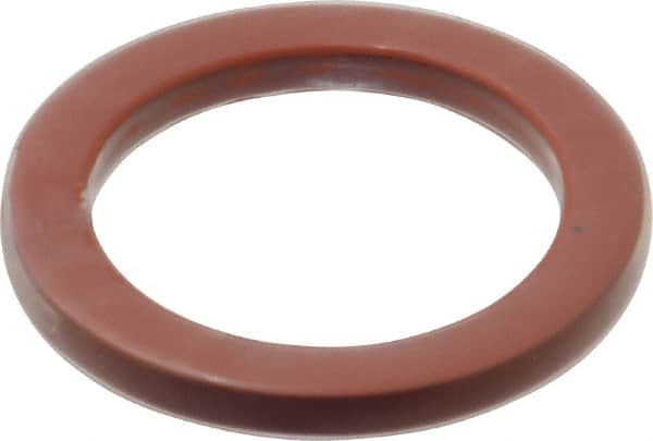 Made in USA - 1-5/8" ID x 2-3/16" OD Flange Gasket - PTFE, Red, 1/4" Thick - Benchmark Tooling
