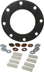 Made in USA - 8" Pipe, 8" ID x 13-1/2" OD Flange Gasket - Neoprene Rubber, 1/8" Thick - Benchmark Tooling