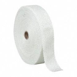 Made in USA - 1/16" Thick x 2" Wide, Fiberglass Gasket Tape - 100' Long, Tan - Benchmark Tooling