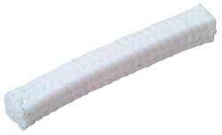 Made in USA - 1/2" x 2.4' Spool Length, PTFE/Soft Filament Compression Packing - 1,000 Max psi, -450 to 500° F, White - Benchmark Tooling