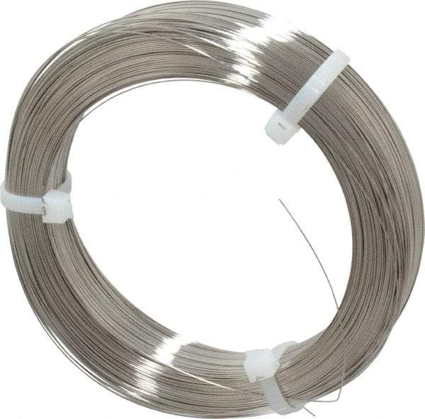 Value Collection - 7 Gage, 0.018 Inch Diameter x 1,157 Ft. Long, 302/304 Music Wire Coil - ASTM A580, 1 Lb. Shipping Weight - Benchmark Tooling