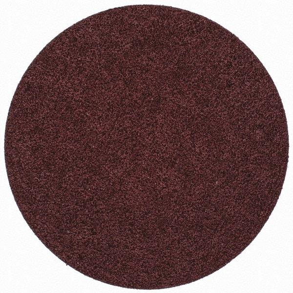 Merit Abrasives - 3" Disc Diam, 60 Grit, Aluminum Oxide Quick Change Disc - Type S Attaching System, Coated, Brown, 20,000 RPM, ALO Series - Benchmark Tooling