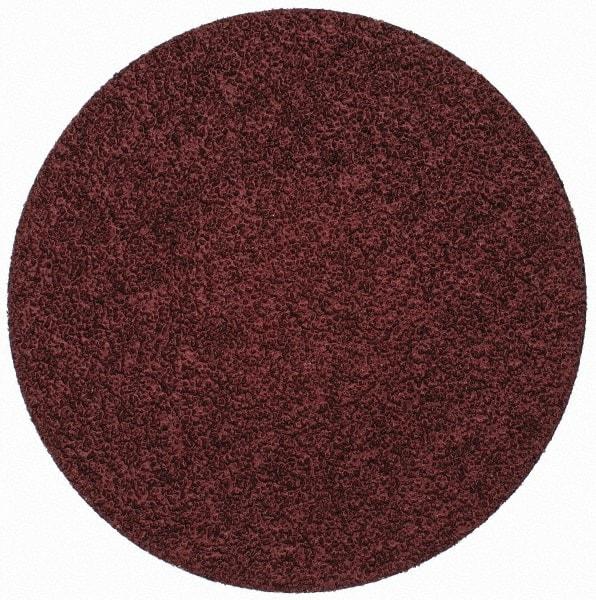 Merit Abrasives - 3" Disc Diam, 50 Grit, Aluminum Oxide Quick Change Disc - Type R Attaching System, Coated, Brown, 20,000 RPM, ALO Series - Benchmark Tooling