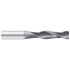 1/2 Dia. x 4 Overall Length 2-Flute Square End Solid Carbide SE End Mill-Round Shank-Center Cut-TiAlN - Benchmark Tooling