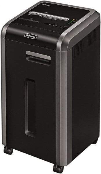 FELLOWES - 5/64 x 15/32" Strip, 16 Sheet Micro Cut Commercial Shredder - 17-3/4" Long x 17-1/8" Wide x 30-3/4" High, Level 5 Security, 16 Gal Wastebasket - Benchmark Tooling