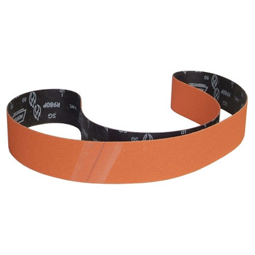 3″ × 90″ SG Blaze R980P Narrow Belt 36 Grit Ceramic Alumina - Benchmark Tooling