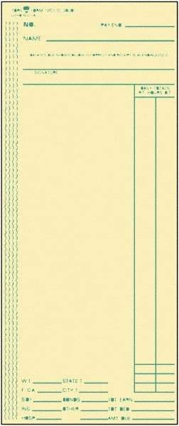 TOPS - 4" High x 9-1/2" Wide Weekly Time Cards - Use with Acroprint ATR206, Cincinnati C3000, Lathem M154 - Benchmark Tooling